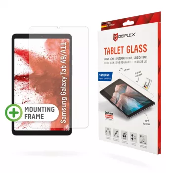 Displex Tablet Glass (9H) voor Samsung Galaxy Tab A11/A9, Eco montageframe, onbreekbaar