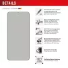Displex privacy-displayschermfolie (10H) voor Samsung Galaxy S24+/S25+, Eco montageframe, privacysfilter