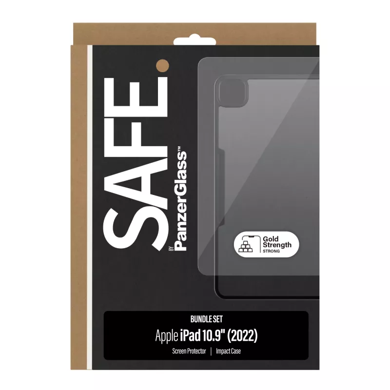 PanzerGlass SAFE. by ® 2-in-1 bundel iPad 10.9'' (2022) | Ultra-Wide pasvorm