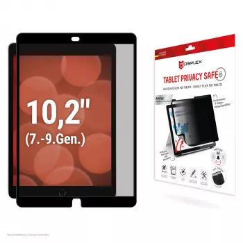 Displex TABLET PRIVACY SAFE afneembare 2-weg privacysfilter voor iPad 10,2'' (7./8./9. gen.)