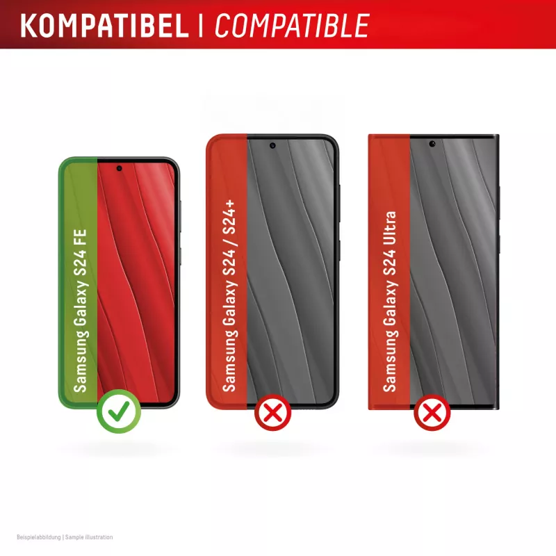Displex Displayscherm (10H) voor Samsung Galaxy S24 FE, Eco-montageframe, krasvast