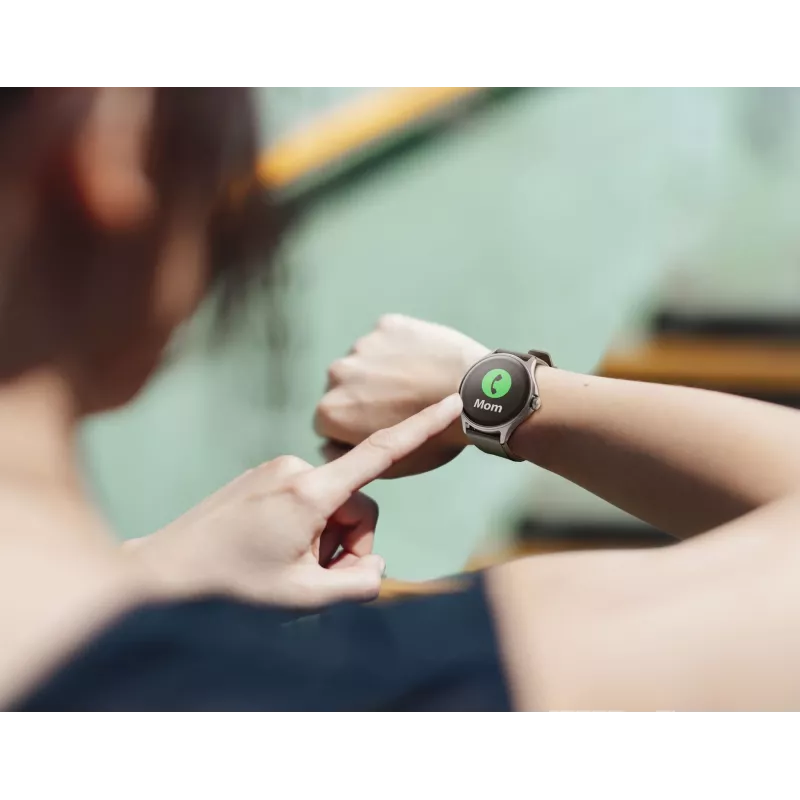 Cellularline ION PRO Round Bluetooth® smartwatch met app, 3,51 cm (1,38 inch), TFT, touchscreen, 0,00064 GB, 98 g