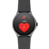 Cellularline ION PRO Round Bluetooth® smartwatch met app, 3,51 cm (1,38 inch), TFT, touchscreen, 0,00064 GB, 98 g