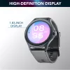 Cellularline ION PRO Round Bluetooth® smartwatch met app, 3,51 cm (1,38 inch), TFT, touchscreen, 0,00064 GB, 98 g