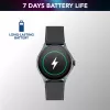 Cellularline ION PRO Round Bluetooth® smartwatch met app, 3,51 cm (1,38 inch), TFT, touchscreen, 0,00064 GB, 98 g