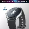Cellularline ION PRO Round Bluetooth® smartwatch met app, 3,51 cm (1,38 inch), TFT, touchscreen, 0,00064 GB, 98 g