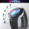 Cellularline ION PRO Round Bluetooth® smartwatch met app, 3,51 cm (1,38 inch), TFT, touchscreen, 0,00064 GB, 98 g