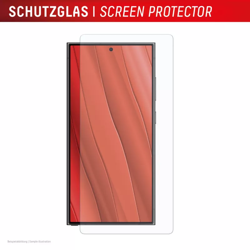 Displex Displayschermglas (10H) voor Samsung Galaxy S25 Ultra, Eco-montageframe, krasvast