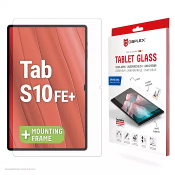 Displex Tablet Glass (9H) voor Samsung Galaxy Tab S10 FE+, Eco montageframe, onbreekbaar