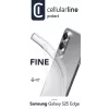 Cellularline Fine - Galaxy S25 Edge, hoesje, Samsung, Galaxy S25 Edge, 16,9 cm (6,66 inch), transparant