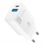 Cellularline Reislader met twee poorten voor Samsung, PD 25W, wit
