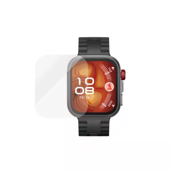 Beeldschermbescherming PanzerGlass voor Huawei Watch Fit 4 Pro — gehard glas, krasbestendig, nauwkeurige uitsnede