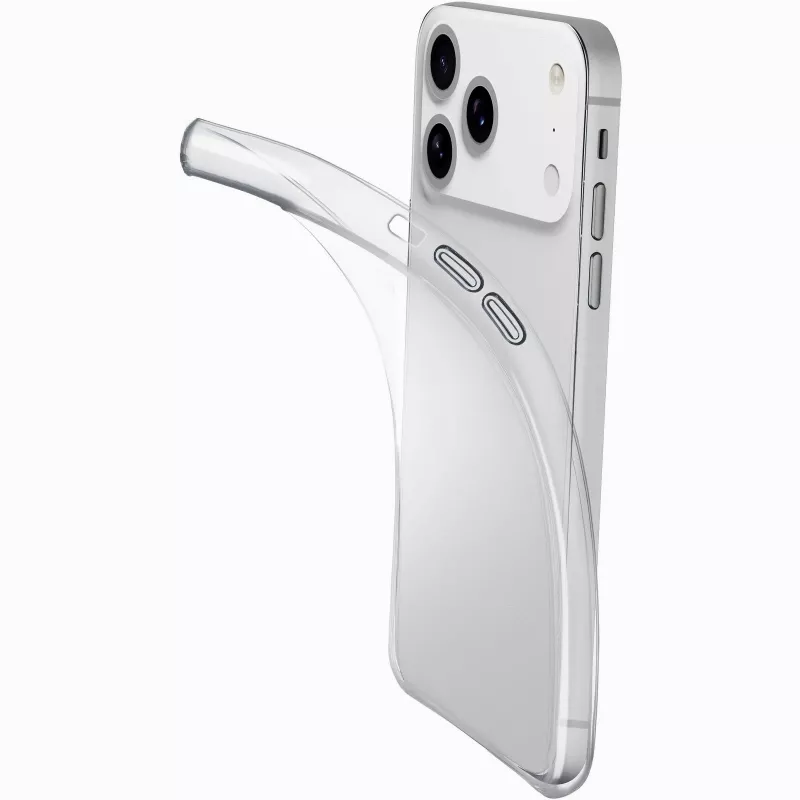Cellularline Fine - iPhone 17 Pro, hoesje, Apple, iPhone 17 Pro, 16 cm (6,3 inch), transparant