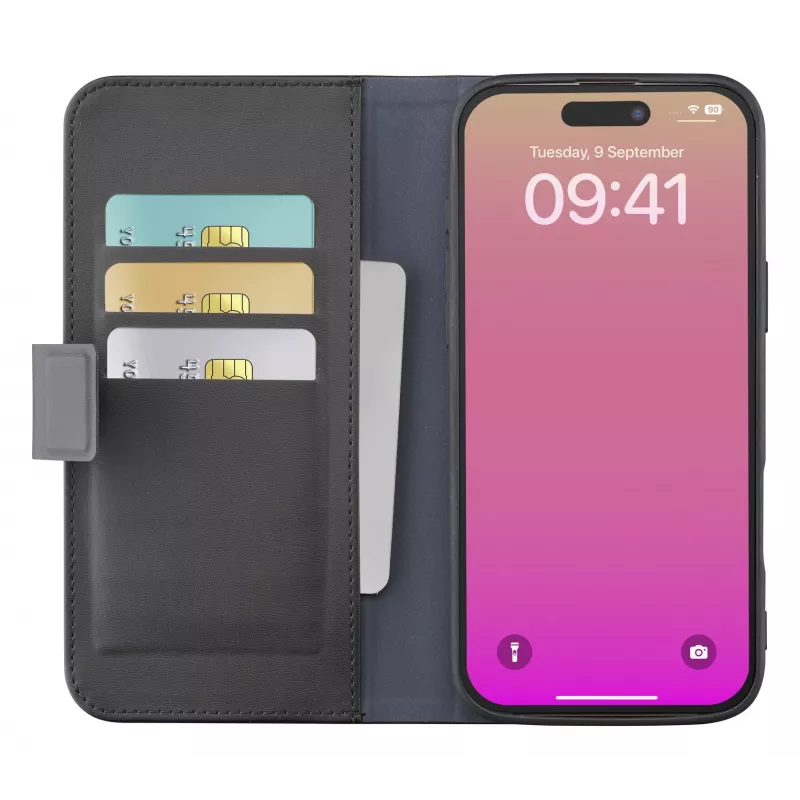 Cellularline Book Agenda – boekhoes in leerlook met magneetsluiting voor iPhone 17