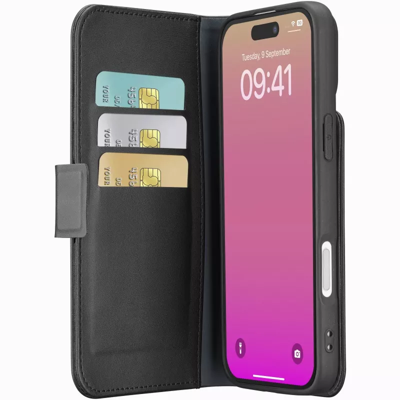 Cellularline Book Agenda – boekhoes in leerlook met magneetsluiting voor iPhone 17