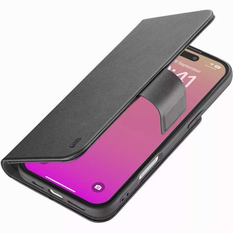 Cellularline Book Agenda – boekhoes in leerlook met magneetsluiting voor iPhone 17