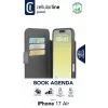 Cellularline Book Agenda – iPhone Air hoes in leerlook als boekhoes met magneetsluiting