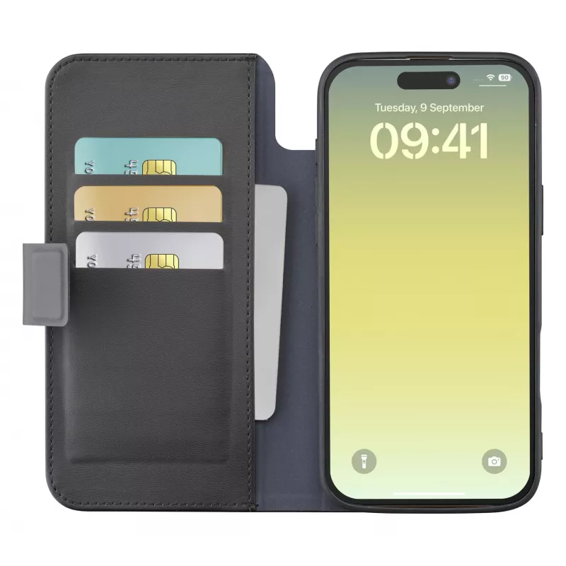 Cellularline Book Agenda – iPhone Air hoes in leerlook als boekhoes met magneetsluiting