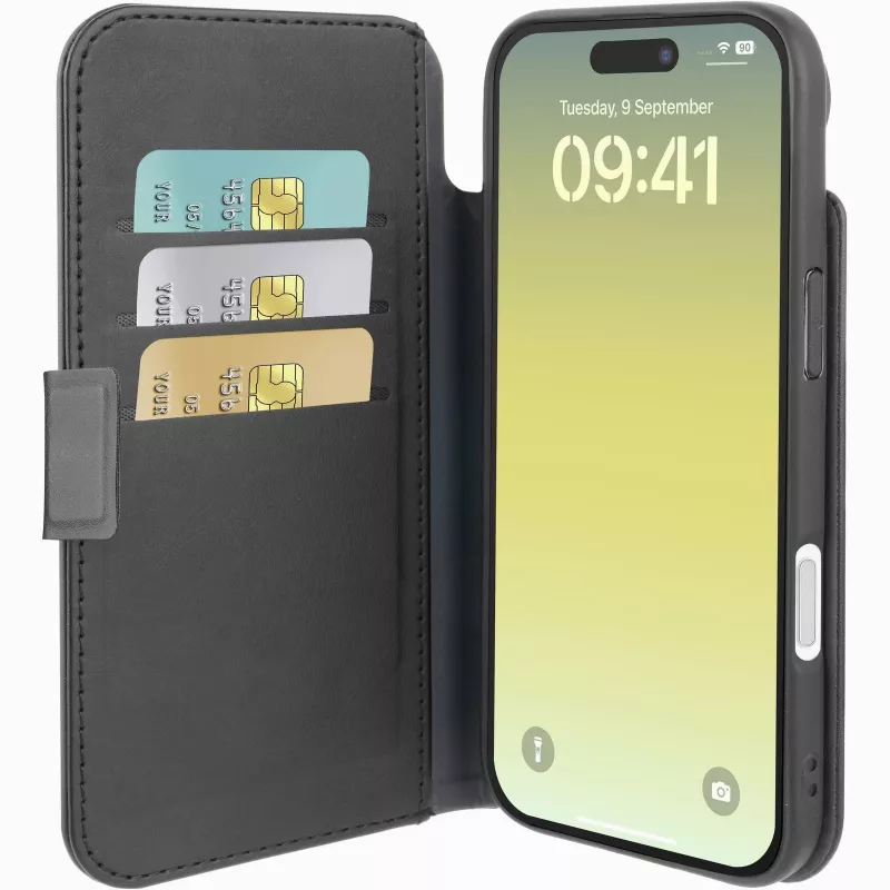 Cellularline Book Agenda – iPhone Air hoes in leerlook als boekhoes met magneetsluiting