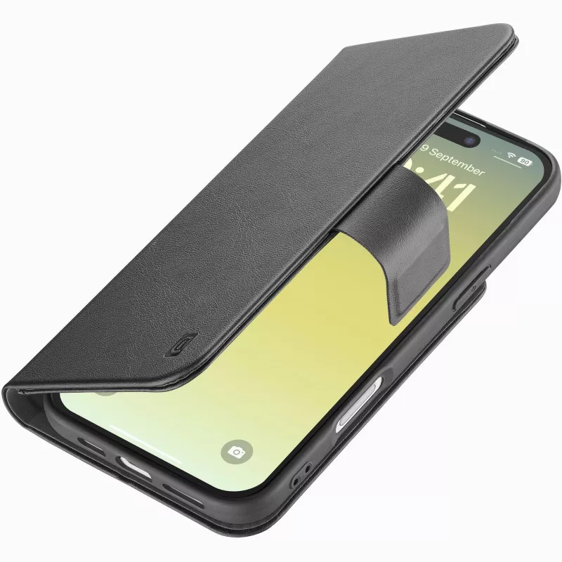 Cellularline Book Agenda – iPhone Air hoes in leerlook als boekhoes met magneetsluiting
