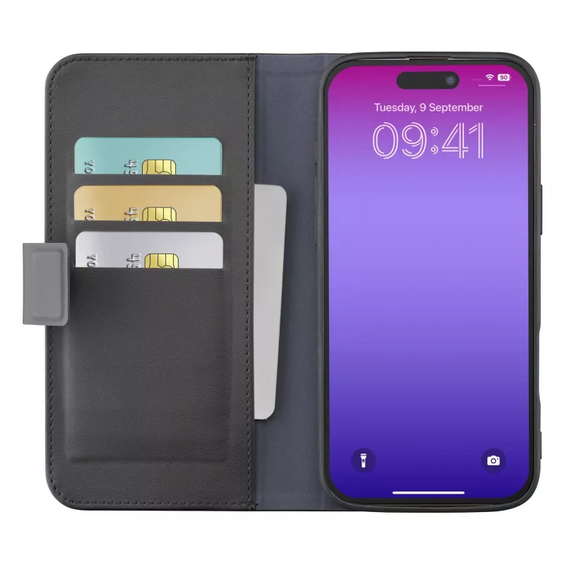 Cellularline Book Agenda – iPhone 17 Pro boekhoes in leerlook met magneetsluiting