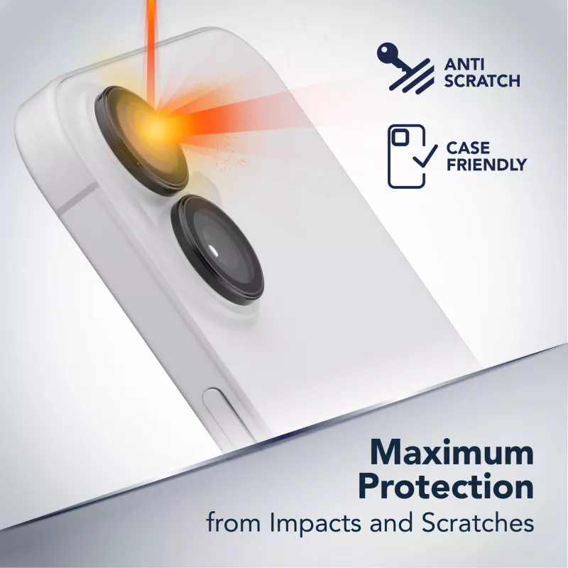 Cellularline cameralensring - iPhone 17 gehard glas voor camerabescherming