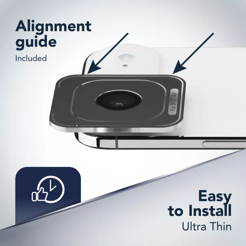 Cellularline Camera Lens Ring - iPhone Air gehard glas voor camerabescherming