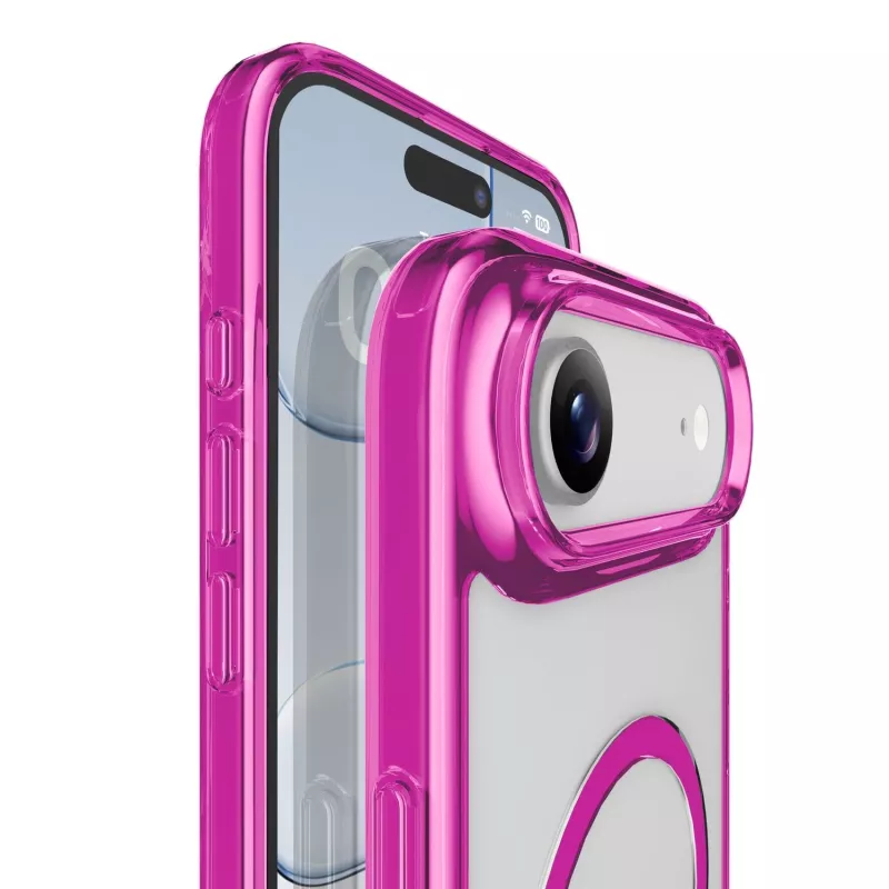 Cellularline Iconic Mag - iPhone Air transparante hoes met gekleurde randen, compatibel met het MagSafe-ecosysteem