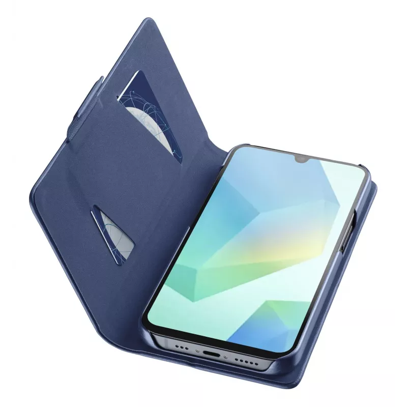 Cellularline Book - Galaxy A17 boekhoes, folio, Samsung, Galaxy A17, 17 cm (6,7 inch), blauw