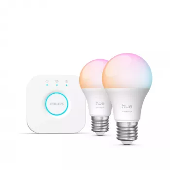 Philips Hue White and colour ambience Essential Starter-kit: 2 E27 slimme lampen (806 lm)