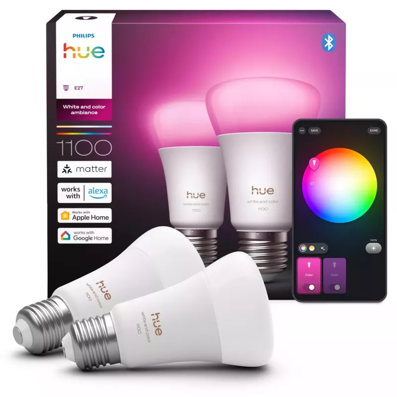 Philips Hue White and colour ambience A60 – E27 slimme lamp – 1100