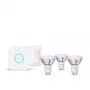 Philips Hue White and Colour Ambience Essential startset: 3 GU10 slimme lampen (345 lm) + dimschakelaar