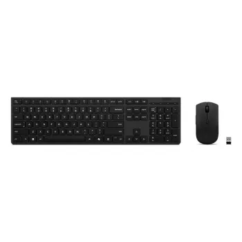 Toetsenbord- en muisset Lenovo 4X31R64328 — Full-Size (100%), RF Draadloos + Bluetooth, Duitse layout, Zwart
