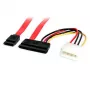 StarTech.com 45,7 cm SATA Serial ATA data- en stroomcombikabel