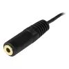 StarTech.com 12 ft PC-luidsprekerverlengkabel, 3,5 mm, stekker, 3,5 mm, bus, 3,7 m, Zwart