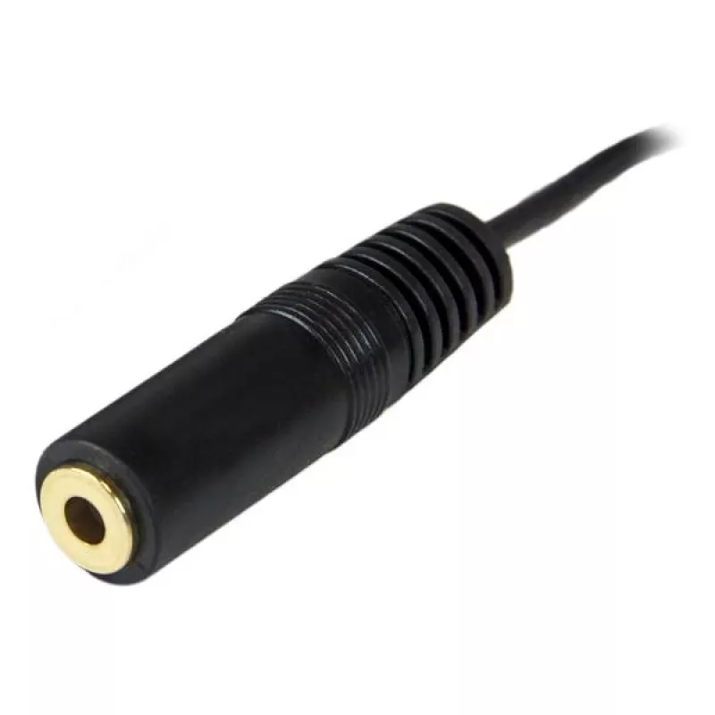 StarTech.com 12 ft PC-luidsprekerverlengkabel, 3,5 mm, stekker, 3,5 mm, bus, 3,7 m, Zwart