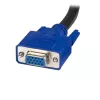 StarTech.com 10 ft 2-in-1 Universele USB KVM-kabel, 3 m, USB, USB, VGA, Zwart, USB A + VGA