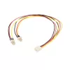 StarTech.com 30cm TX3-ventilator stroomsplitterkabel, Molex (3-pins), 2 x Molex (3-pins), 0,3 m, stekker, bus, recht