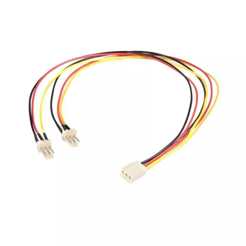 StarTech.com 30cm TX3-ventilator stroomsplitterkabel, Molex (3-pins), 2 x Molex (3-pins), 0,3 m, stekker, bus, recht