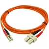 StarTech.com 2m glasvezelkabel - multimode duplex 50/125 - LSZH glasvezel-jumperkabel - LC/SC