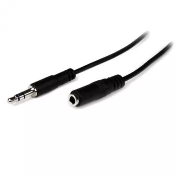 StarTech.com 1 m slanke 3,5 mm stereo-audioverlengkabel – M/F