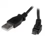 StarTech.com 2m micro-USB-kabel - A naar micro B haaks, 2 m, USB A, micro-USB B, USB 2.0, male/male, zwart