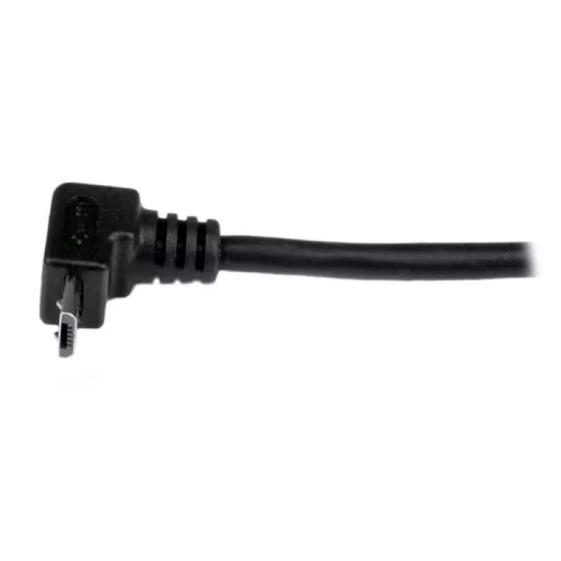 StarTech.com 2m micro-USB-kabel - A naar micro B haaks, 2 m, USB A, micro-USB B, USB 2.0, male/male, zwart