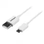 StarTech.com 2 m witte micro-USB-kabel - A naar micro B