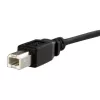StarTech.com 3 ft paneelmontage USB-kabel B naar B - F/M, 0,91 m, USB B, USB B, USB 2.0, 0,48 Gbit/s, zwart