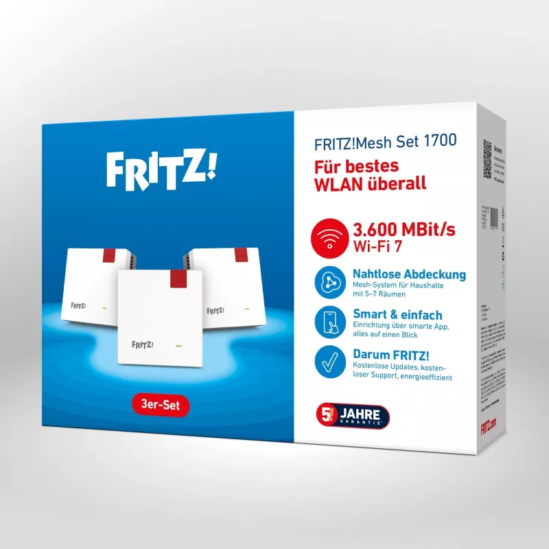 Mesh-set 20003133 mesh-WLAN-systeem dualband (2,4 GHz / 5 GHz) Wi-Fi 7 (802.11be) wit 1 intern