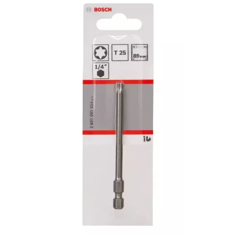 Schroefbit Bosch 2607001654 T25 extra hard 89mm