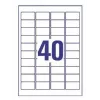 Printeretiketten No name Avery L4770-25 — transparant polyester, laser, 1000 stuks