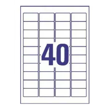 Printeretiketten No name Avery L4770-25 — transparant polyester, laser, 1000 stuks
