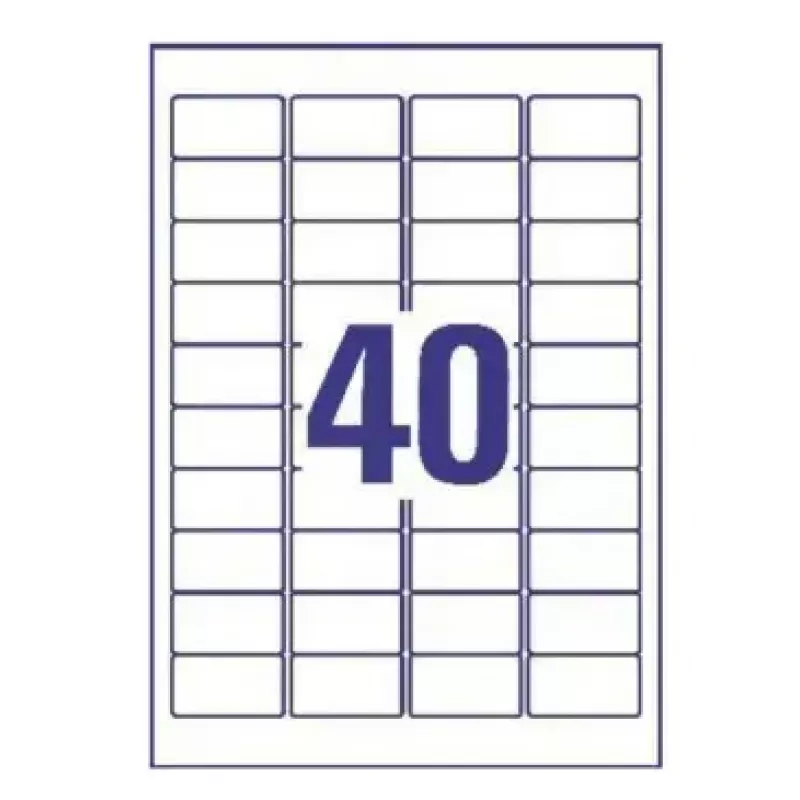 Printeretiketten No name Avery L4770-25 — transparant polyester, laser, 1000 stuks
